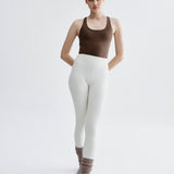 Magnolia Bodysuit Espresso. Body deportivo sostenible mujer